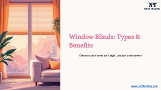 What are Window Blinds? Benefits and Types of Window Blinds?