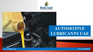 AUTOMOTIVE LUBRICANTS UAE