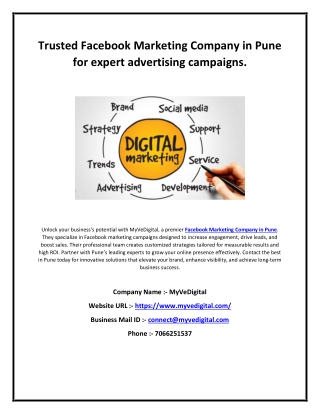 Trusted Facebook Marketing Company in Pune for expert advertising campaigns.