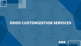 Odoo Customization Services – Flexible ERP Solutions for Every Industry