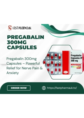 Pregabalin 300mg Capsules UK Next Day Delivery
