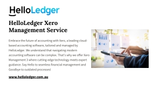 HelloLedger Xero Management Service
