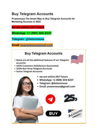 Fast, Secure, and Reliable: Where to Buy Verified Telegram Accounts Online