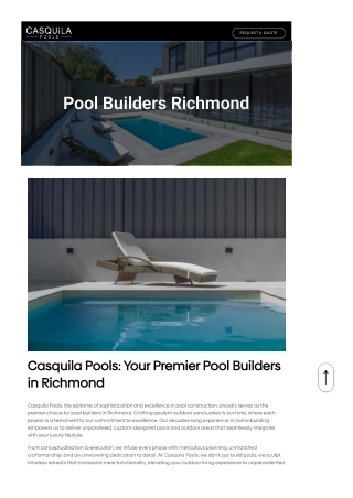 Pool Builders Richmond