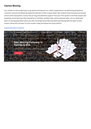 Cactus Moving