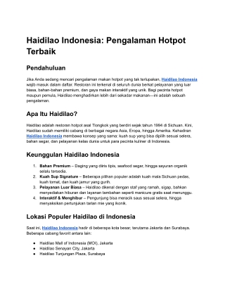 Haidilao Indonesia_ Pengalaman Hotpot Terbaik