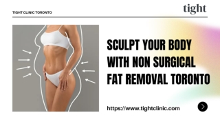 Safe and Effective Non Surgical Fat Removal Toronto