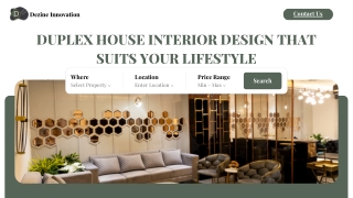 Duplex House Interior Design That Suits Your Lifestyle