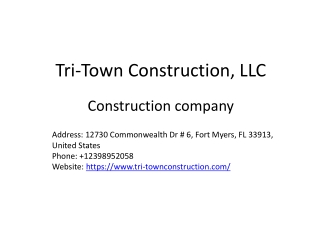 Tri-Town Construction, LLC