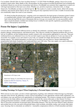 When To Hire An Attorney After An Auto Mishap Experienced Legal Advice