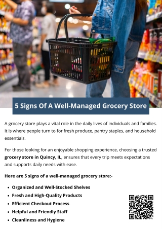 5 Signs Of A Well-Managed Grocery Store
