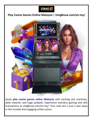 Play Casino Games Online Malaysia