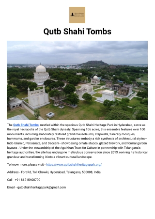 Qutb Shahi Tombs