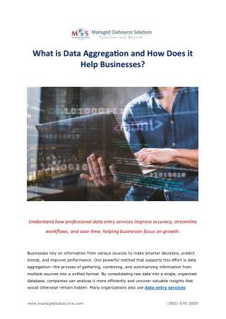 What is Data Aggregation and How Does it Help Businesses