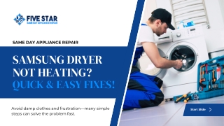 SAMSUNG DRYER NOT HEATING? QUICK & EASY FIXES!