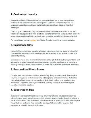 Top 10 Valentine's Day Gift Ideas for your loved ones