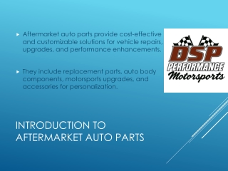 Quality Aftermarket Auto Parts: Balancing Cost and Durability