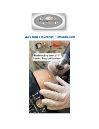 scalp tattoo münchen | lionscalp.com