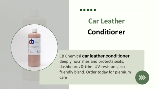 Car Leather Conditioner