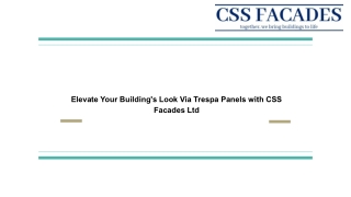 Elevate Your Building's Look Via Trespa Panels with CSS Facades Ltd