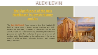 The Significance of the Beis HaMikdash in Jewish History and Art