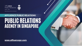 Affluence Public Relations - Top Public Relations Agency in Singapore