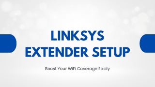 Linksys extender setup