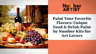 Paint Your Favorite Flavors Unique Food & Drink Paint by Number Kits for Art Lovers