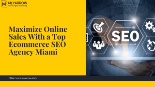 Maximize Online Sales With a Top Ecommerce SEO Agency Miami