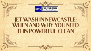 Jet Wash in Newcastle When and Why You Need This Powerful Clean
