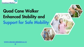 Quad Cane Walker Enhanced Stability and Support for Safe Mobility
