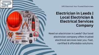 Electrician in Leeds  Local Electrician & Electrical Services Company