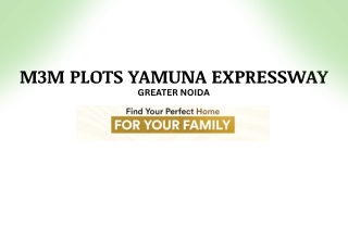 M3M Plots Yamuna Expressway Brochure