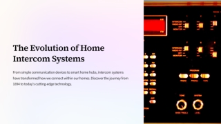 Intercom Replacement Solutions by Intrasonic Technology