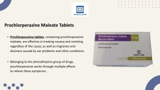 Prochlorperazine Maleate Tablets - Brown & Burk