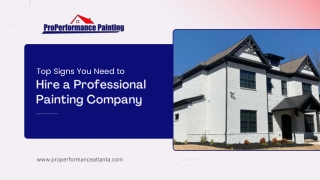Top Signs You Need to Hire a Professional Painting Company