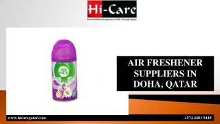 AIR FRESHENER SUPPLIERS IN DOHA, QATAR