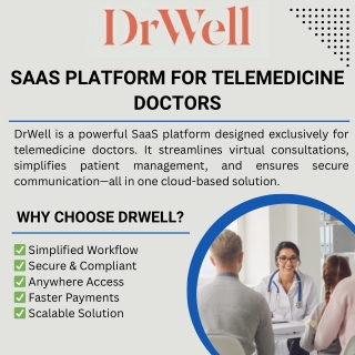 SaaS Platform For Telemedicine Doctors