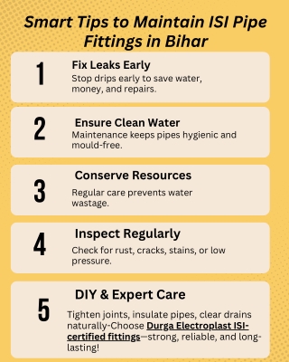 Expert Tips for Maintaining Your ISI Pipe Fittings in Bihar