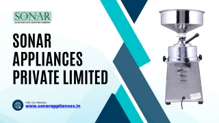 Leading Commercial Oil Expeller Manufacturers | Sonar Appliances Pvt. Ltd.