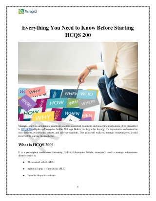 Everything You Need to Know Before Starting HCQS 200