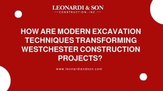 How are Modern Excavation Techniques Transforming Westchester Construction Projects
