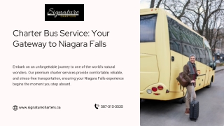 Your Niagara Falls Journey Begins: Premier Charter Bus Service