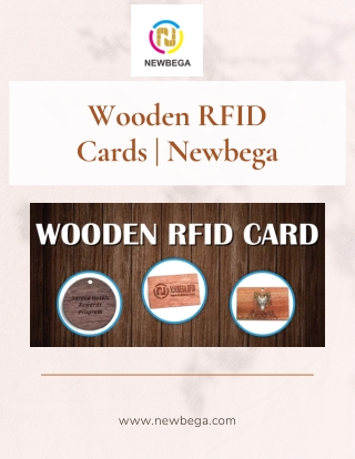 Wooden RFID Cards - Newbega
