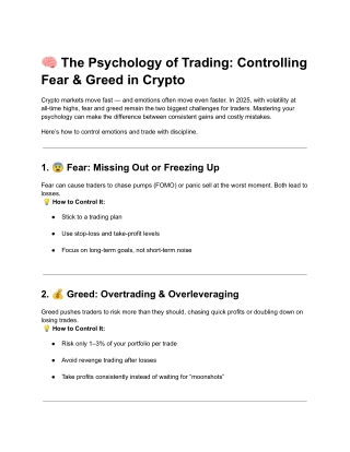 The Psychology of Trading_ Controlling Fear & Greed in Crypto