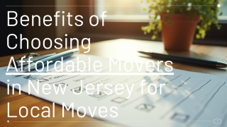 Benefits of Choosing Affordable Movers in New Jersey for Local Moves