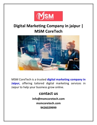 Digital Marketing Company in jaipur