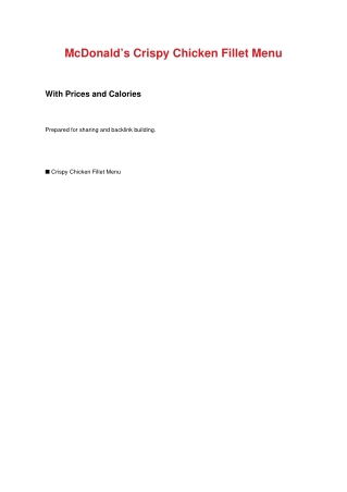 McDonalds_Crispy_Chicken_Fillet_Menu