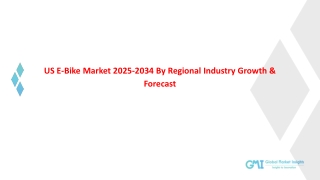 US E-Bike Market 2025 By Industry Growth & Regional Trend To 2034