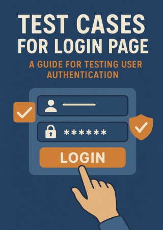 End-to-End Test Cases for Login Page